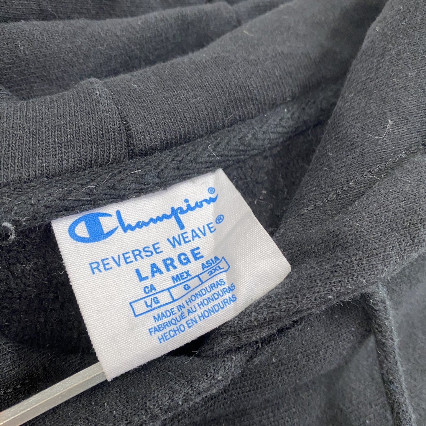 Champion　チャンピオン　リバースウィーブ　スウェットパーカー/フーディー　黒　ブラック　Lサイズ