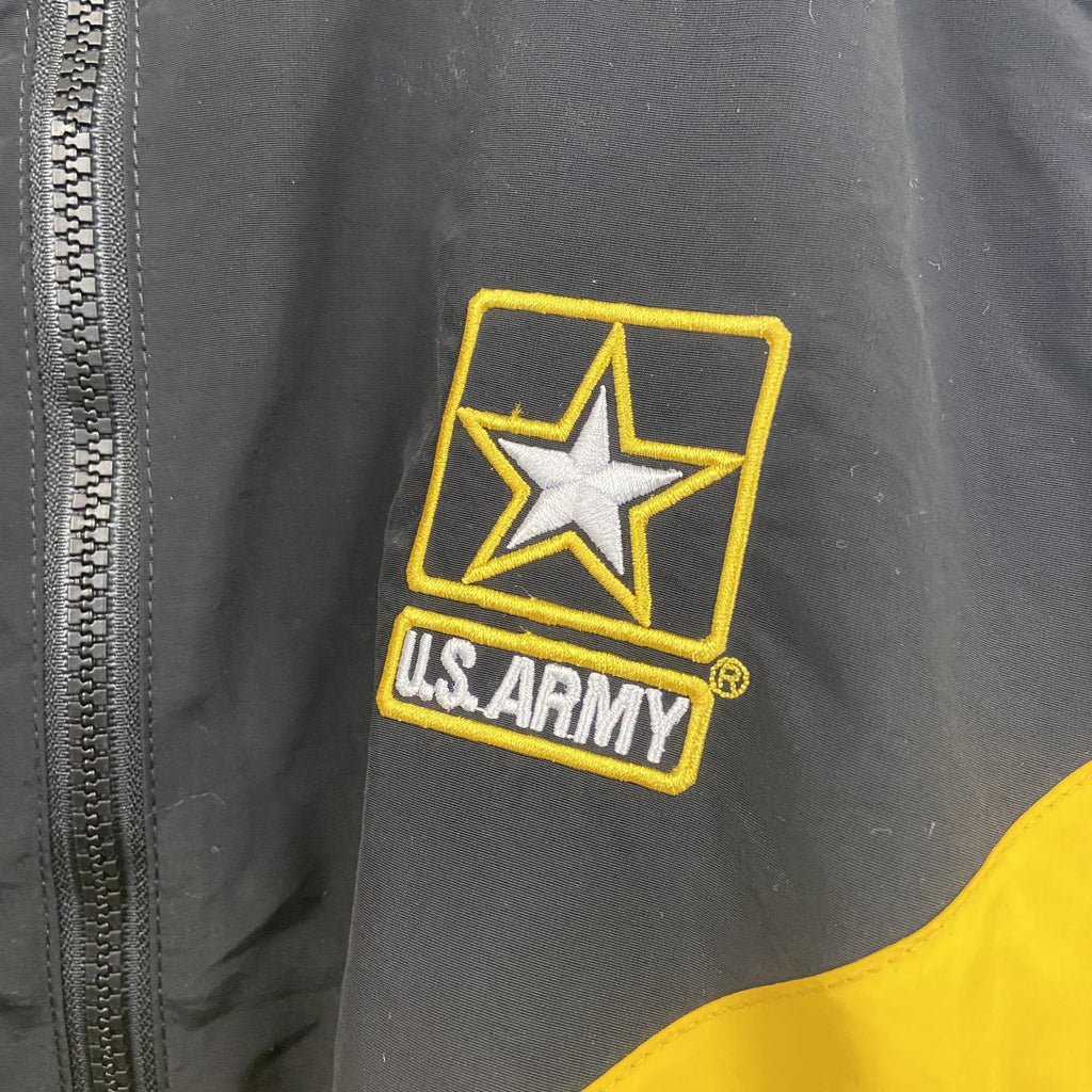 U.S.ARMY　トレーニングジャケット　ナイロンジャケット　ミリタリー　米軍　黒　ブラック　Mサイズ