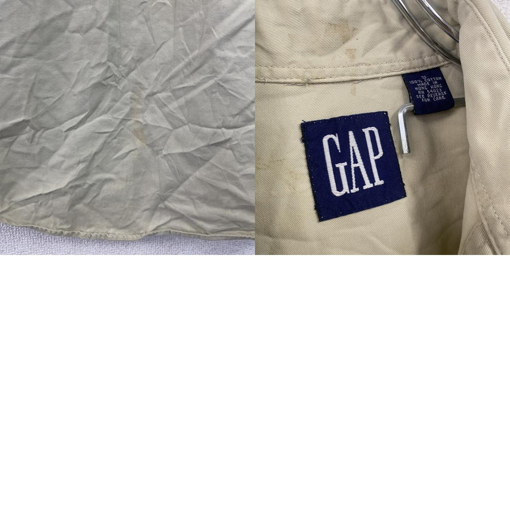 ～90s　OLD GAP　オールドギャップ　長袖シャツ　ヴィンテージ　ベージュ　Sサイズ