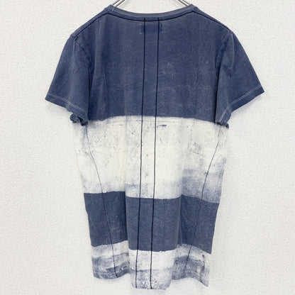 古着 used　RELIGION　レリジョン　半袖プリントTシャツ　ドクロ　スター　ワンポイント刺繍　ブルー　ホワイト　Sサイズ