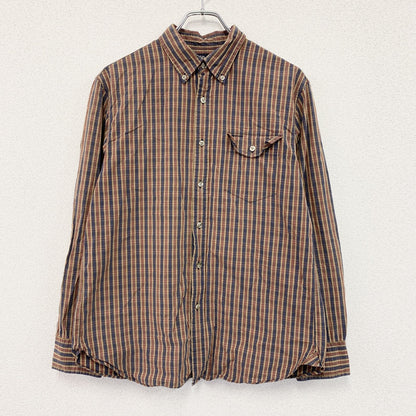 L.L.Bean　エルエルビーン　長袖ボタンダウンシャツ　チェック柄　フラップポケット　マルチカラー　Mサイズ