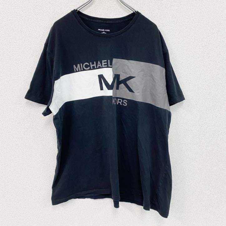 MICHAEL KORS　マイケルコース　半袖プリントTシャツ　黒　ブラック　3XLサイズ