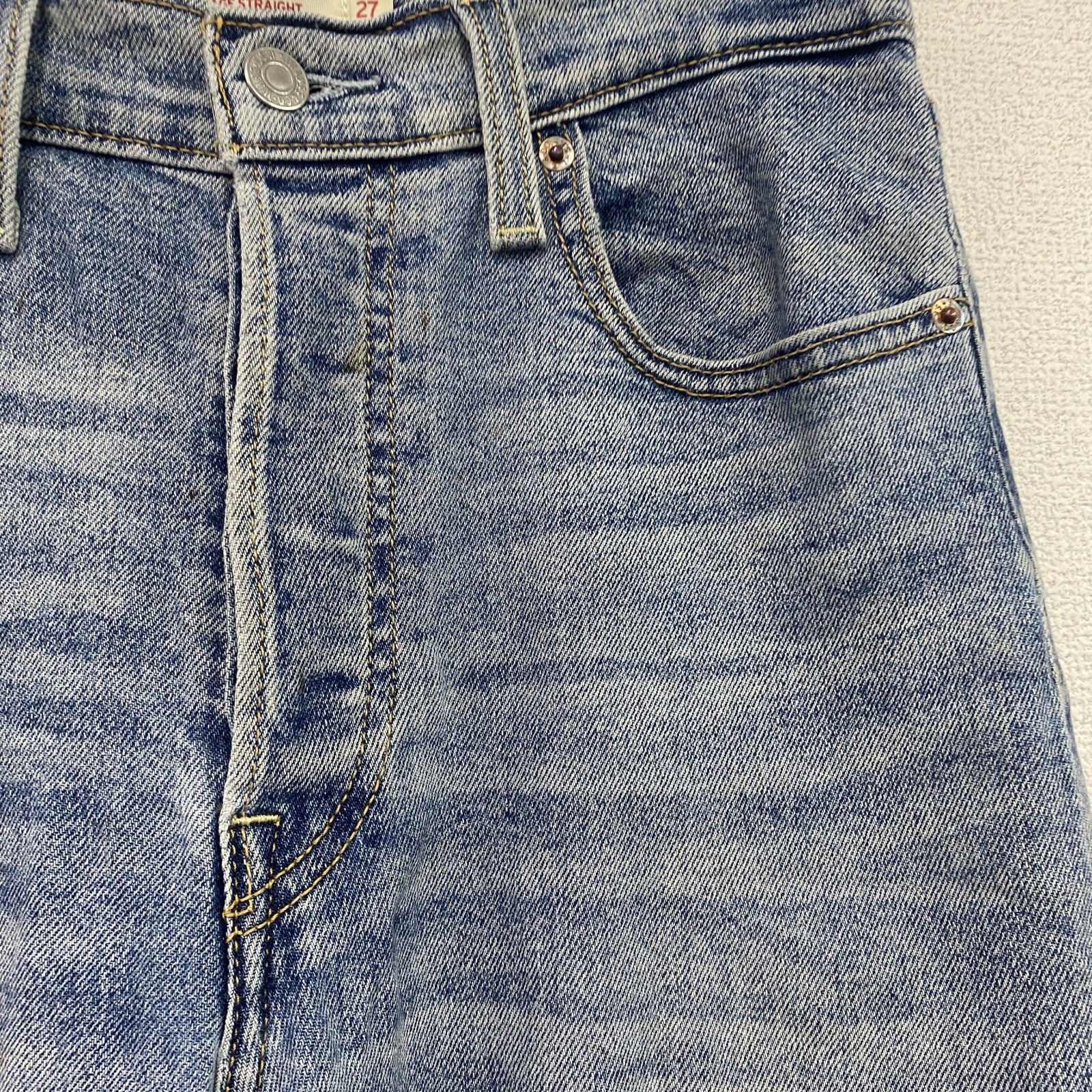 Levi's　リーバイス　デニムパンツ/ジーンズ　ボタンフライ　縦落ち　鬼ヒゲ　インディゴ　W27サイズ