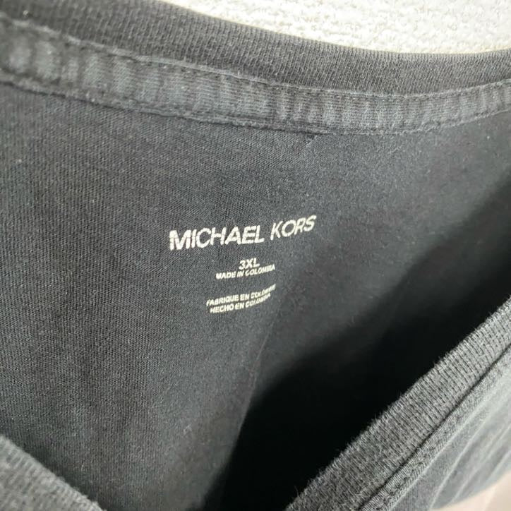 MICHAEL KORS　マイケルコース　半袖プリントTシャツ　黒　ブラック　3XLサイズ