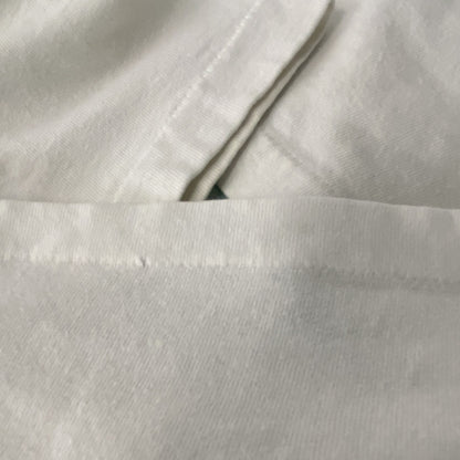 古着 used　Hanes ヘインズ　半袖プリントTシャツ　シングルステッチ　90s　US製　カジュアルデザイン　白　Lサイズ