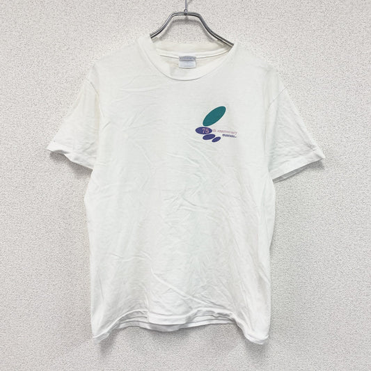 Hanes　ヘインズ　TAKARA BELMONT　半袖プリントTシャツ　企業T　白　ホワイト　Mサイズ　