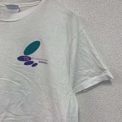 90s　Hanes　ヘインズ　タカラベルモント　半袖プリント企業Tシャツ　シングルステッチ　ヴィンテージ　白　ホワイト　Mサイズ
