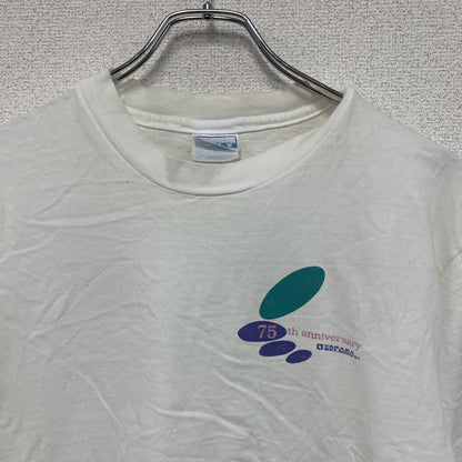 90s　Hanes　ヘインズ　タカラベルモント　半袖プリント企業Tシャツ　シングルステッチ　ヴィンテージ　白　ホワイト　Mサイズ