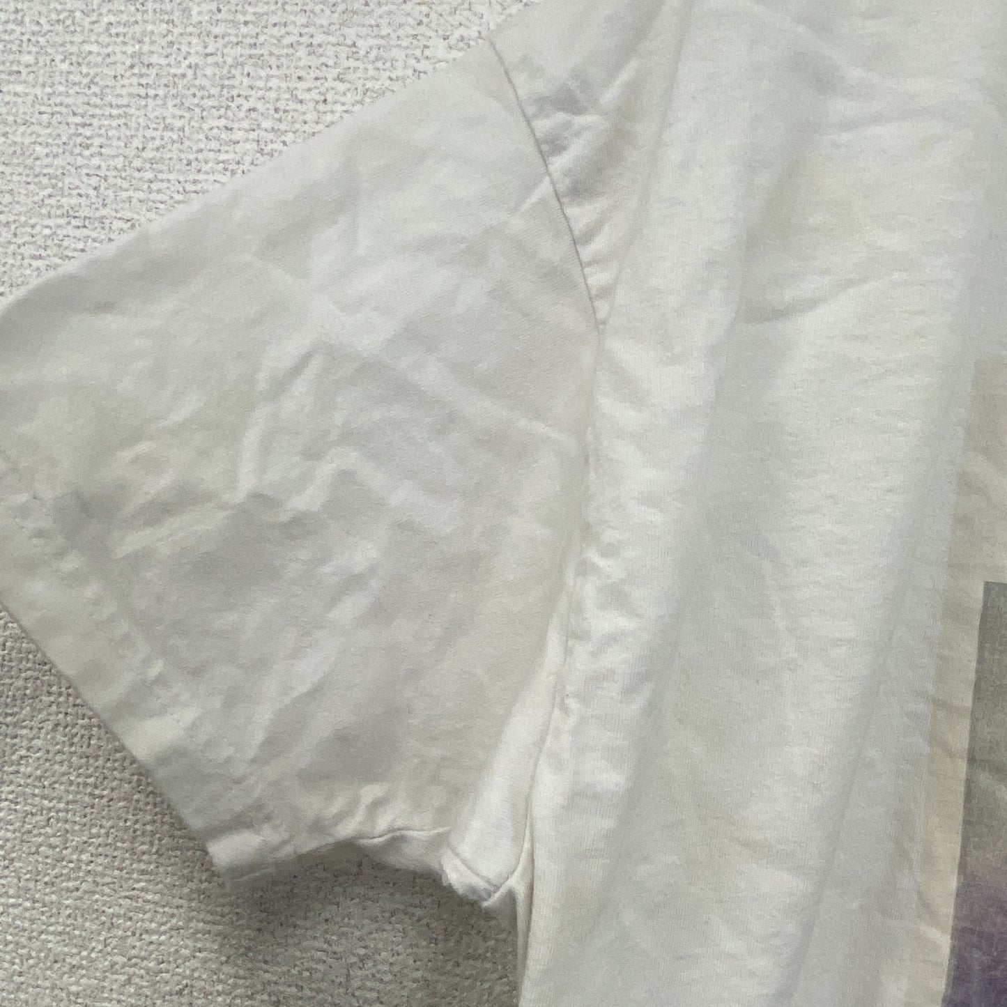 B&C　半袖プリントフォトTシャツ　誰やねん　白　ホワイト　Sサイズ