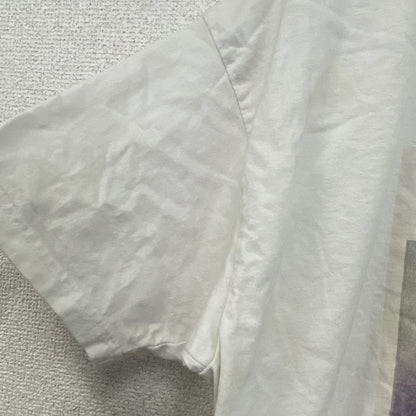 B&C　半袖プリントフォトTシャツ　誰やねん　白　ホワイト　Sサイズ