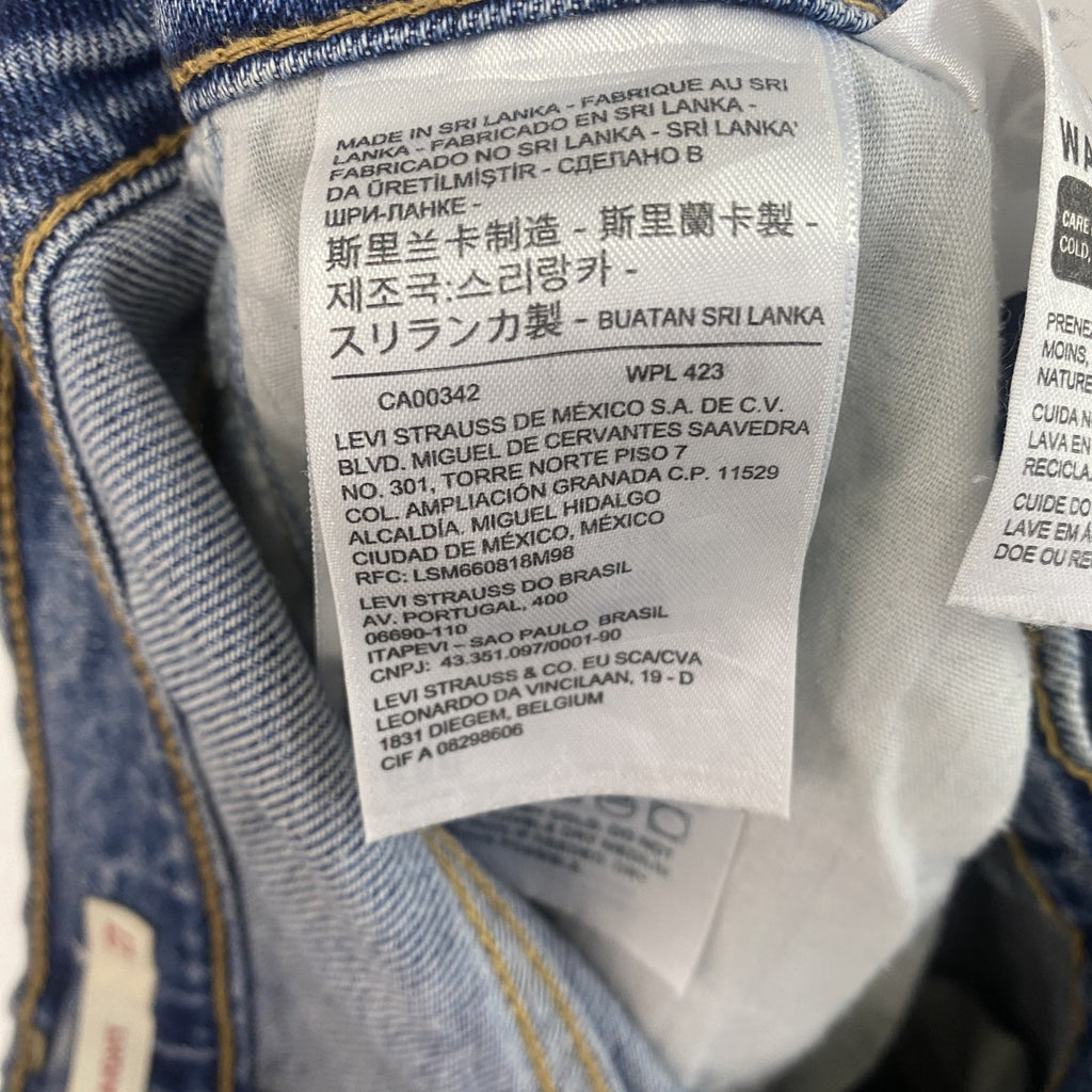 Levi's　リーバイス　デニムパンツ/ジーンズ　ボタンフライ　縦落ち　鬼ヒゲ　インディゴ　W27サイズ