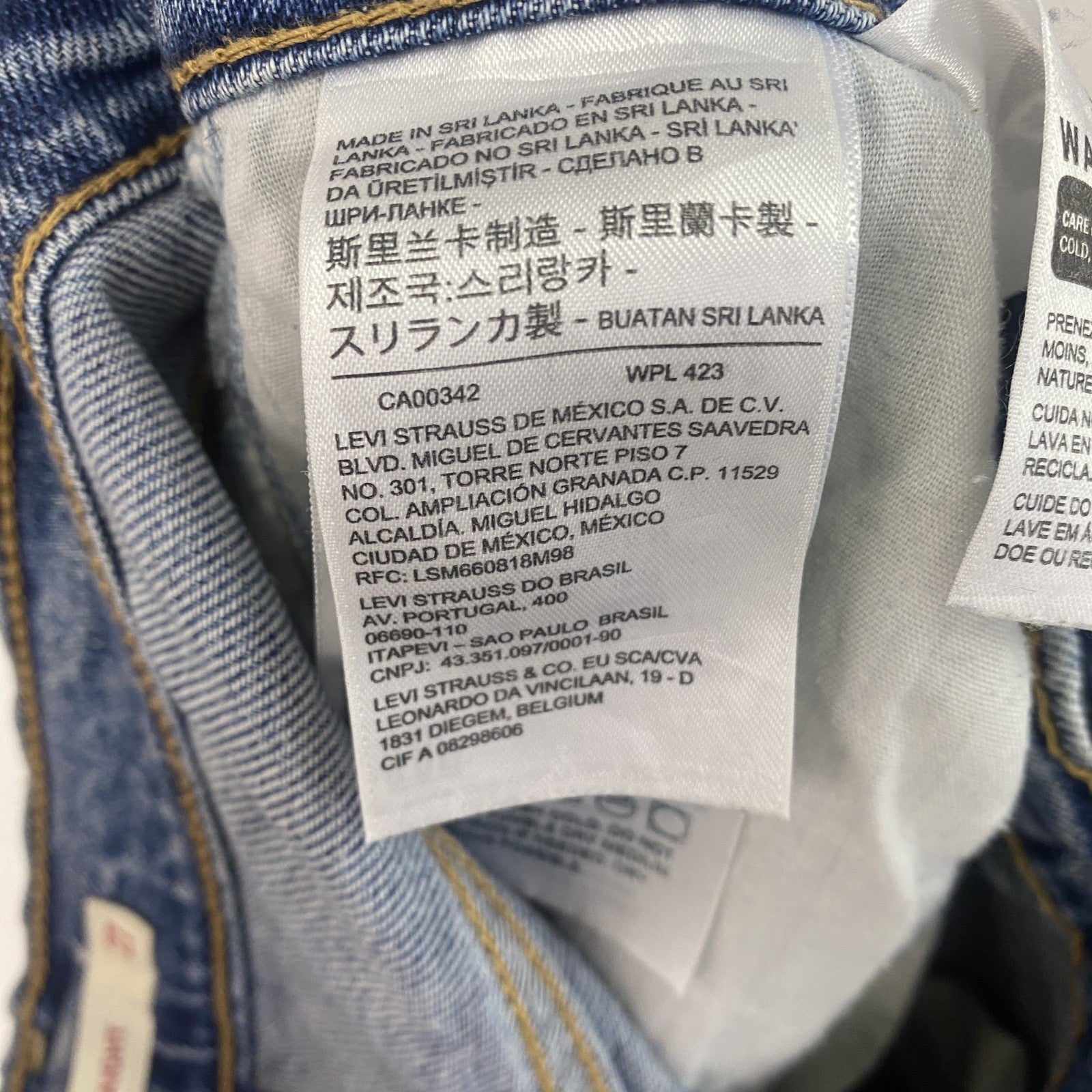 Levi's　リーバイス　デニムパンツ/ジーンズ　ボタンフライ　縦落ち　鬼ヒゲ　インディゴ　W27サイズ
