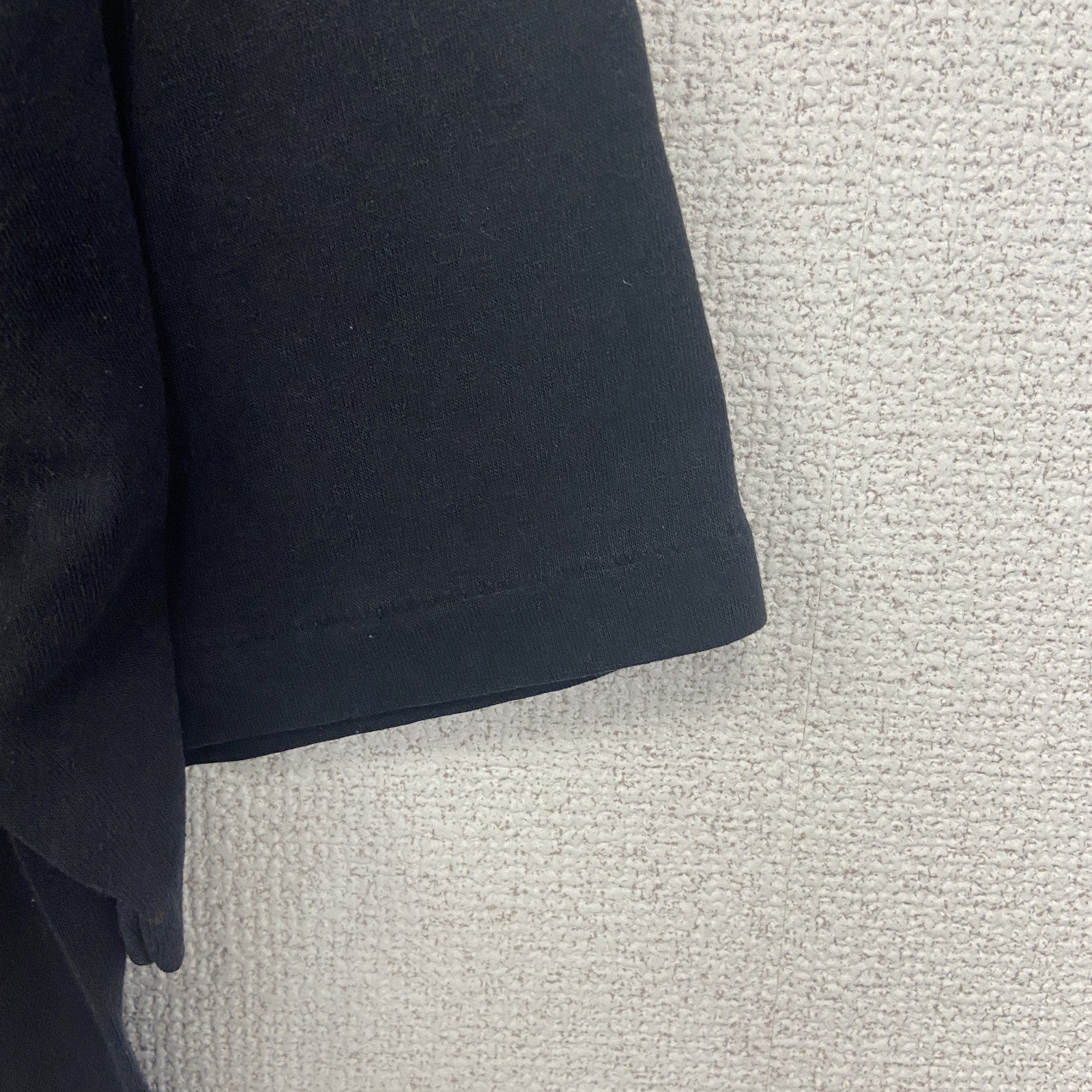 古着 used　半袖プリントTシャツ　シングルステッチ　FOURNIER　90s　クルーネック　カジュアルデザイン　黒　Mサイズ