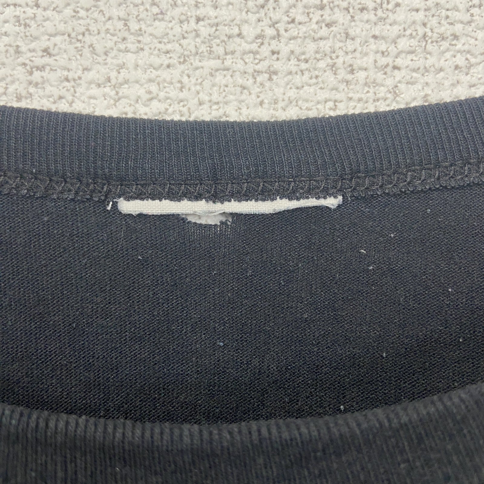 古着 used　半袖プリントTシャツ　シングルステッチ　FOURNIER　90s　クルーネック　カジュアルデザイン　黒　Mサイズ
