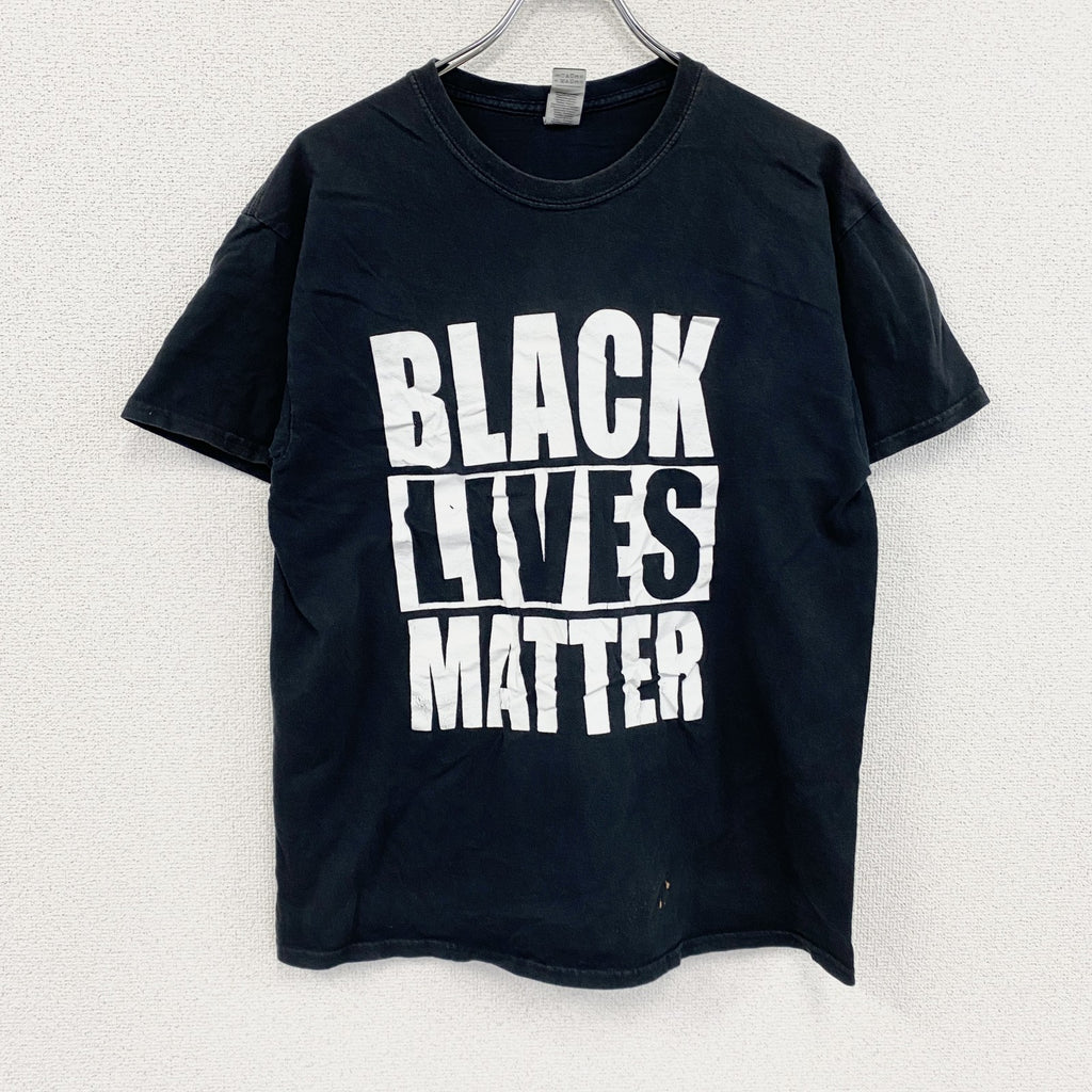 GILDAN　ギルダン　半袖プリントTシャツ　黒　ブラック　Lサイズ
