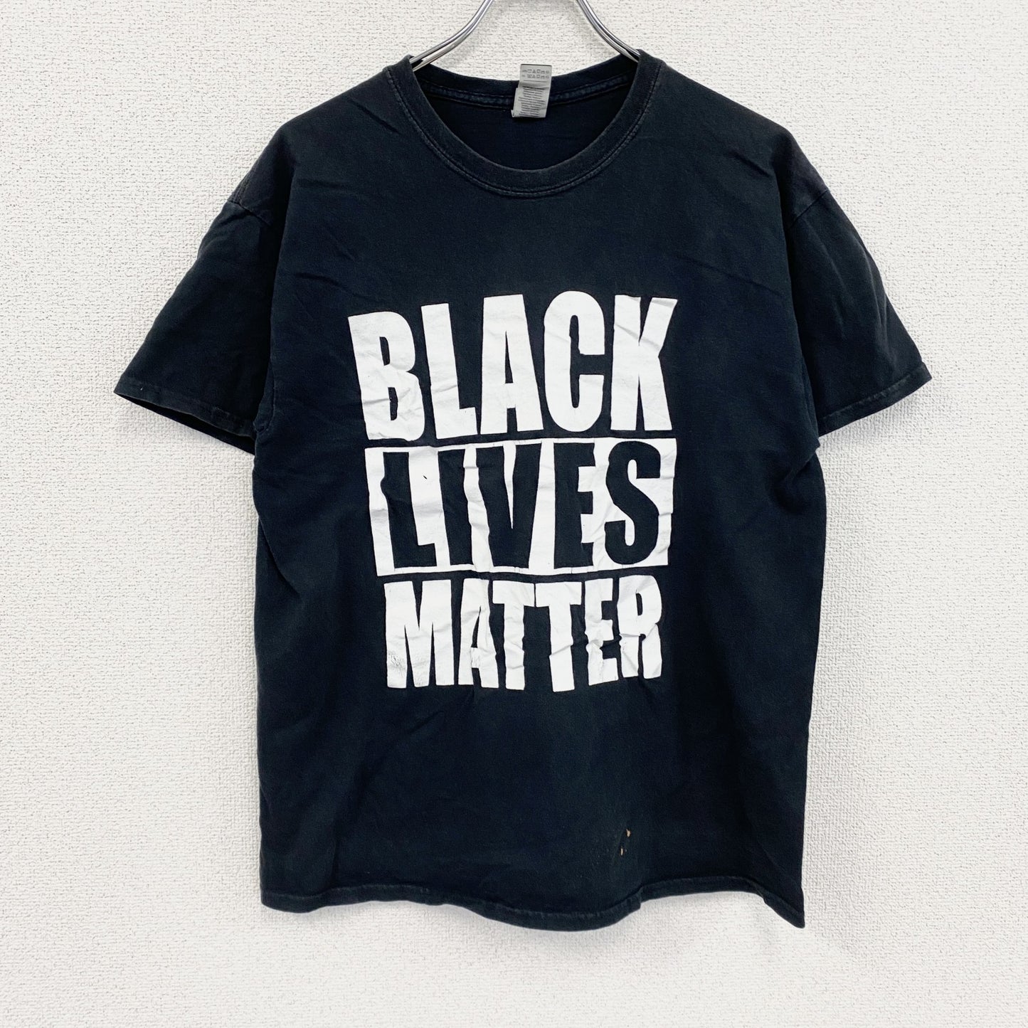 GILDAN　ギルダン　半袖プリントTシャツ　黒　ブラック　Lサイズ