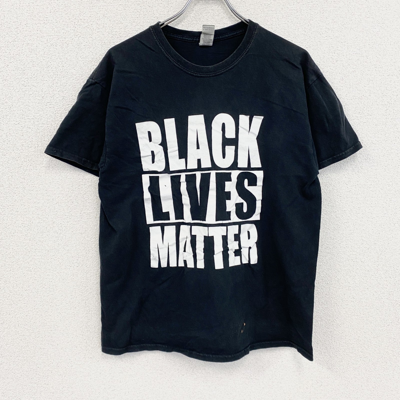 GILDAN　ギルダン　半袖プリントTシャツ　黒　ブラック　Lサイズ