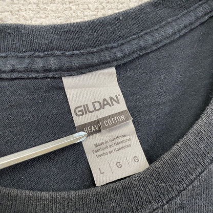GILDAN　ギルダン　半袖プリントTシャツ　黒　ブラック　Lサイズ