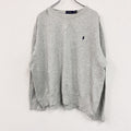 POLO RALPH LAUREN　ポロ・ラルフローレン　スウェット/トレーナー　前V　灰色　グレー　XXLサイズ