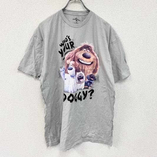 UNIVERSAL STUDIO　半袖プリントTシャツ　ライトグレー　2XLサイズ