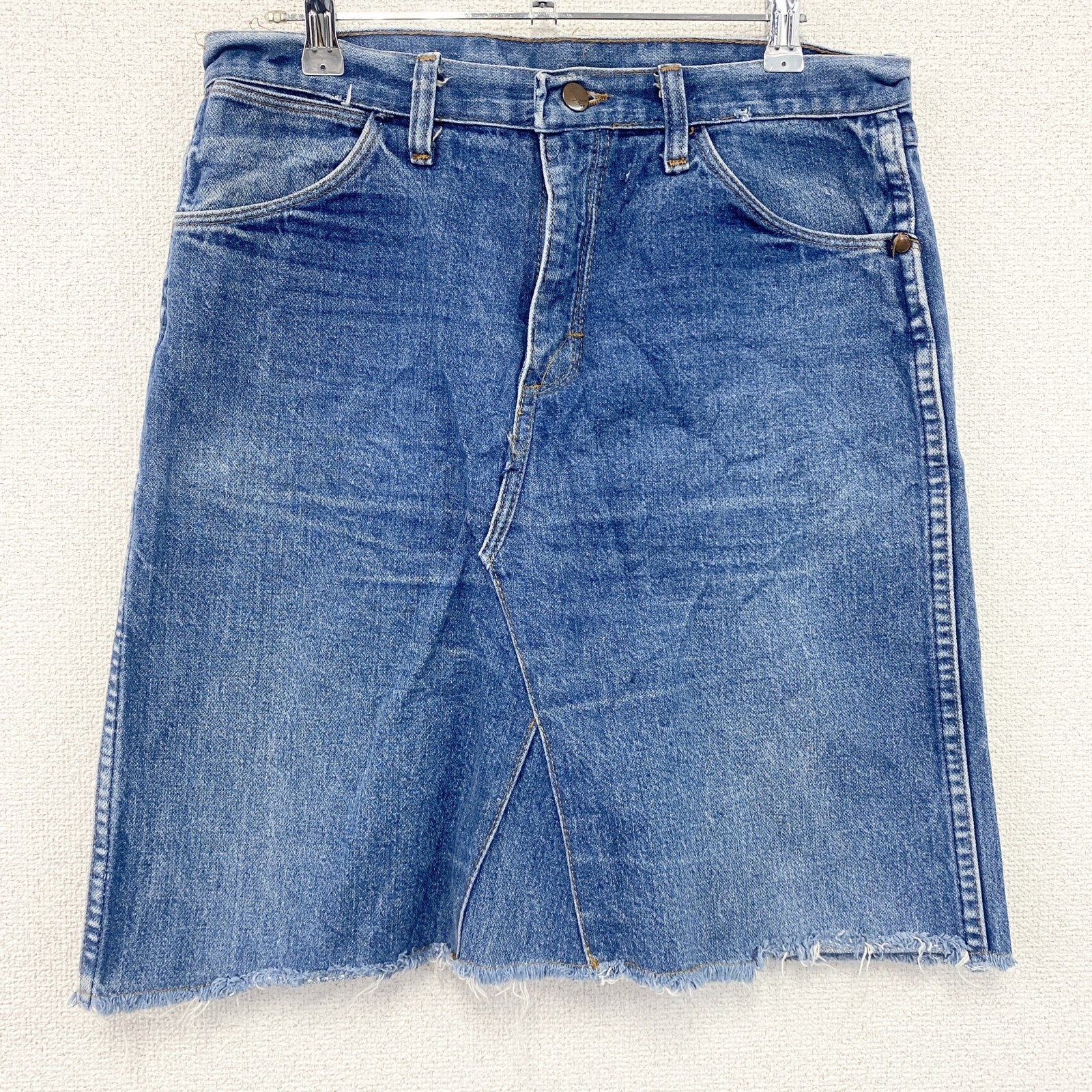 Wrangler　ラングラー　デニムスカート/タイトスカート　ショート丈　インディゴ　38サイズ　