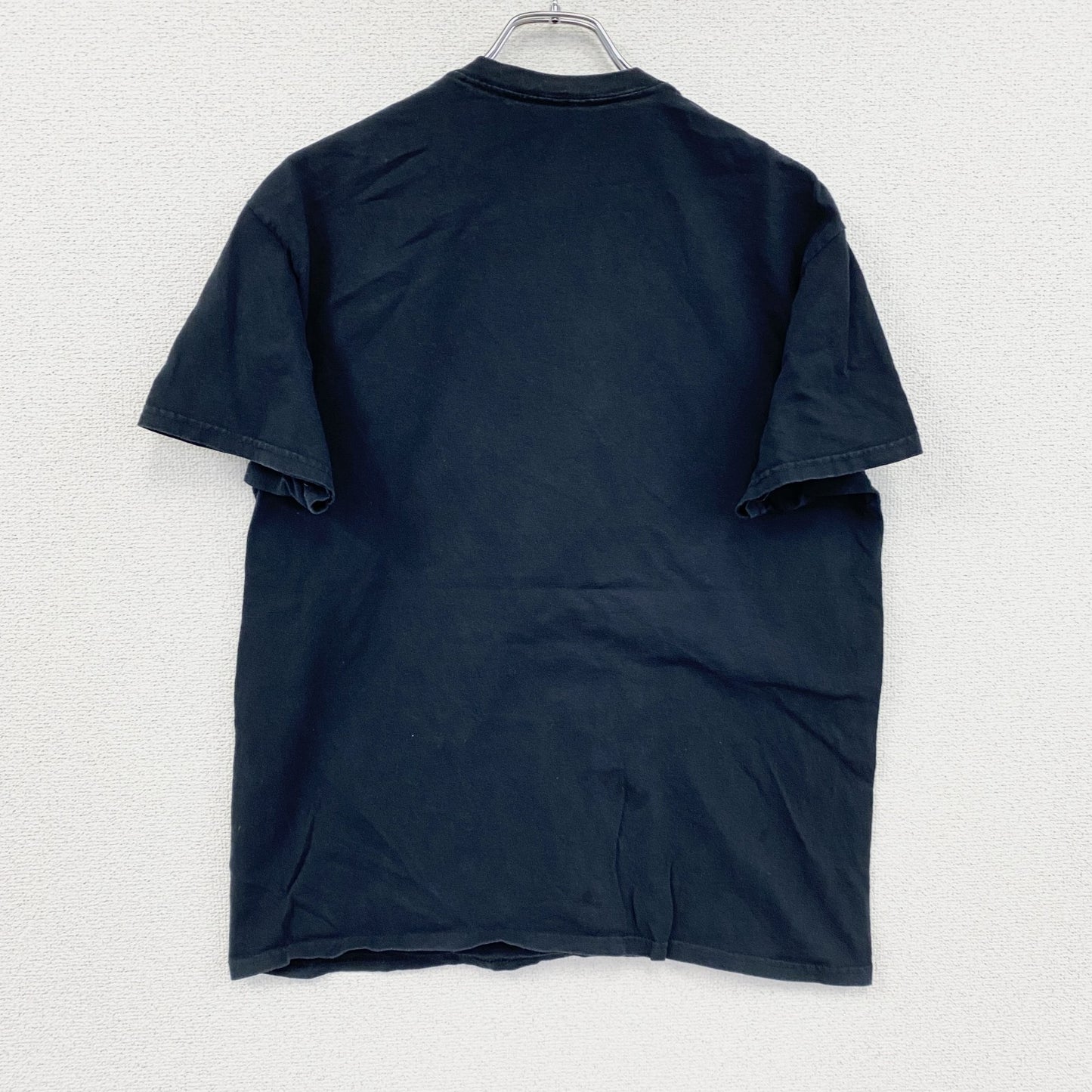 MARVEL　マーベル　半袖プリントTシャツ　デカロゴ　クルーネック　黒　ブラック　Lサイズ