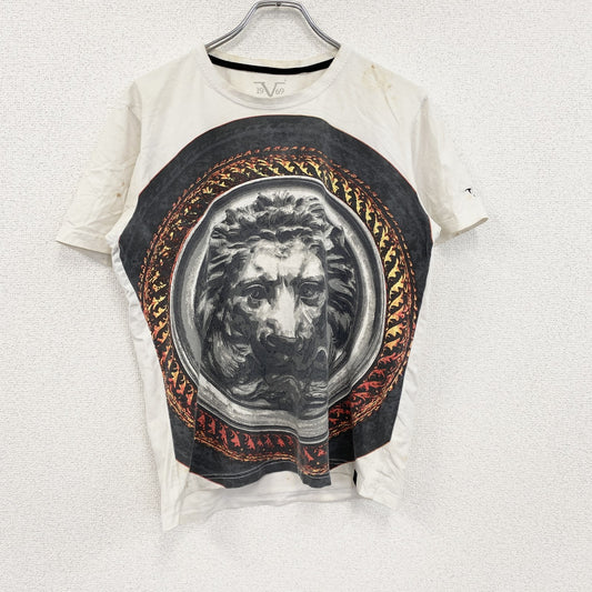 19V69 ITALIA　半袖プリントTシャツ　アニマルT　ライオン　白　ホワイト　Sサイズ