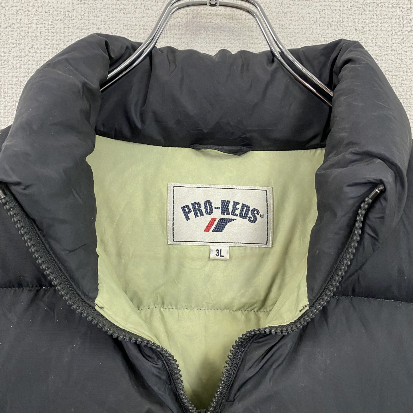 PRO-KEDS　プロケッズ　フルジップダウンベスト　黒　ブラック　3Lサイズ