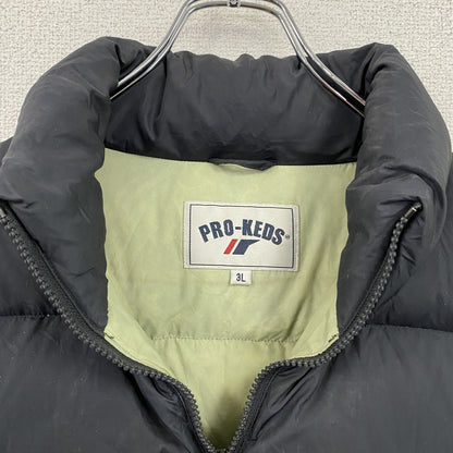 PRO-KEDS　プロケッズ　フルジップダウンベスト　黒　ブラック　3Lサイズ