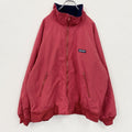 ～90s　LANDS'END　ランズエンド　フルジップナイロンブルゾン　ヴィンテージ　フリースライナー　赤　レッド　XLサイズ
