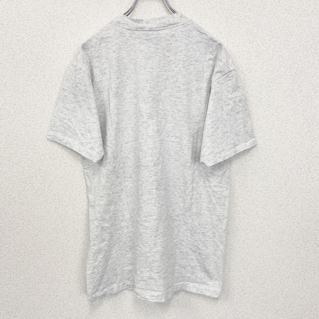 古着 used　ONEITA　半袖プリントTシャツ　シングルステッチ　90s　クルーネック　カジュアルデザイン　白　Lサイズ