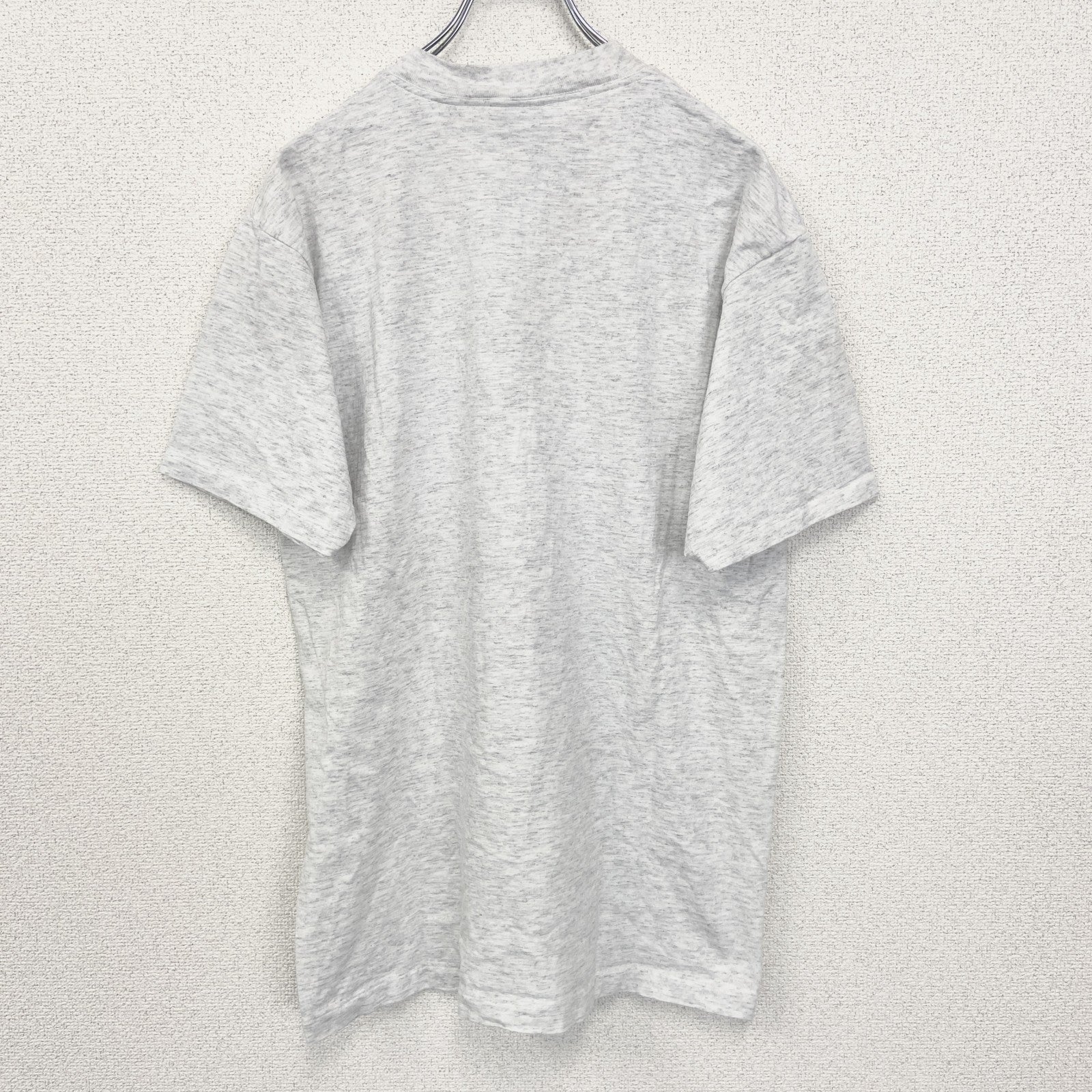 古着 used　ONEITA　半袖プリントTシャツ　シングルステッチ　90s　クルーネック　カジュアルデザイン　白　Lサイズ