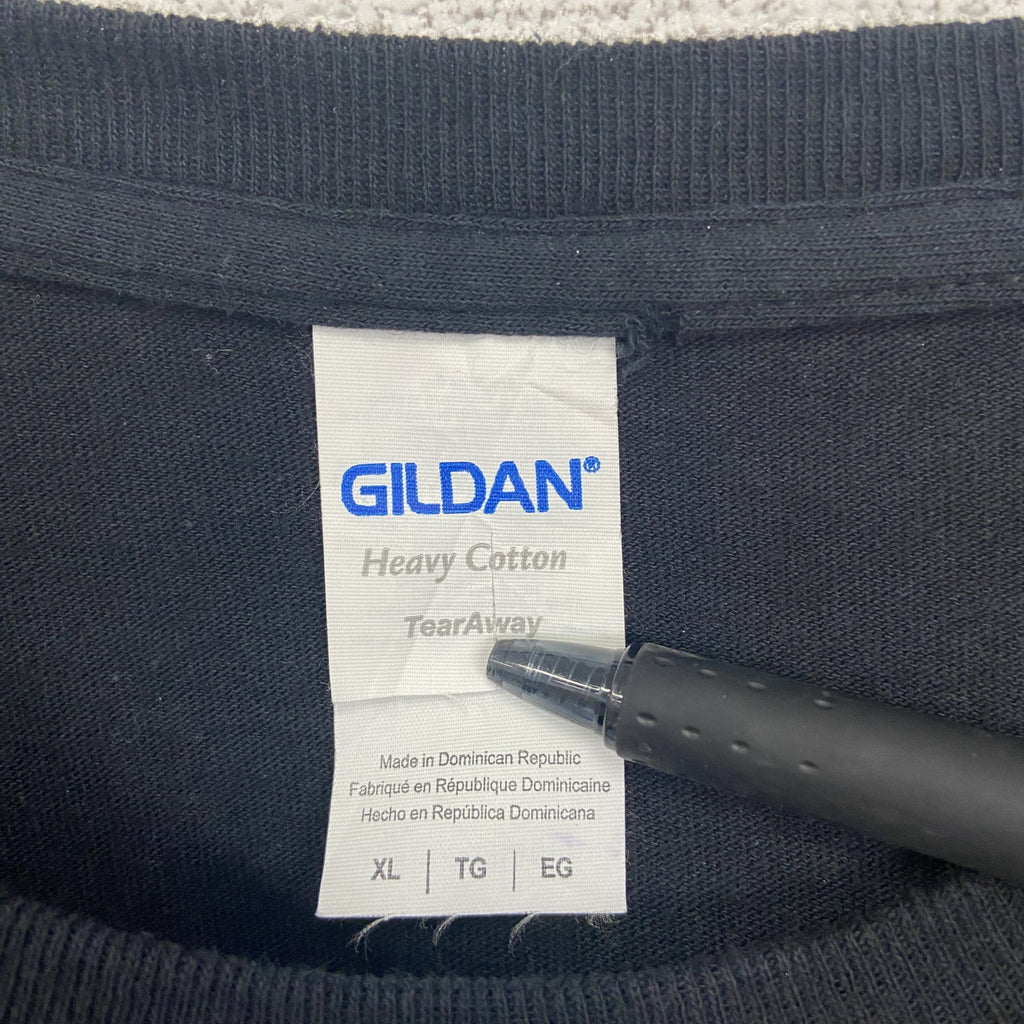 古着 used　GILDAN ギルダン　半袖プリントTシャツ　キャデラック　エルドラド　クルーネック　レトロ　黒　XLサイズ