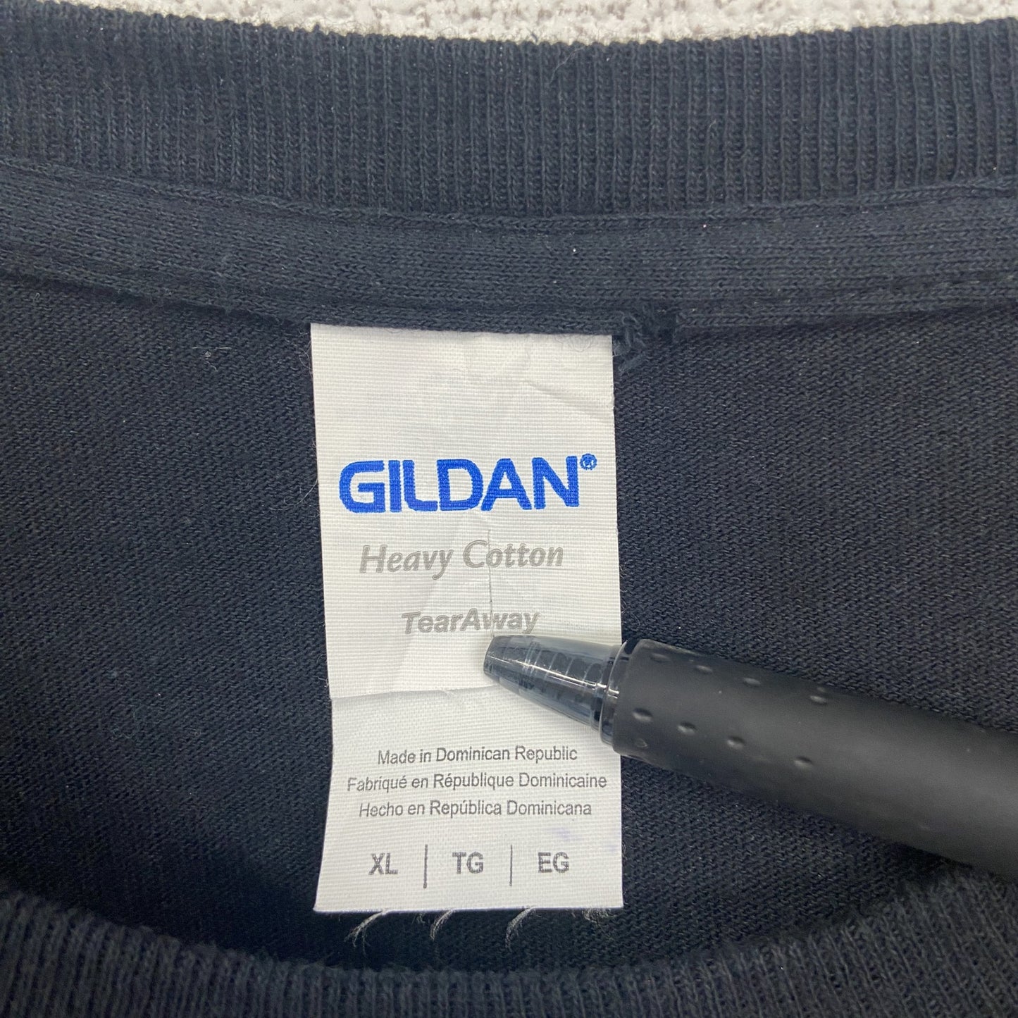 古着 used　GILDAN ギルダン　半袖プリントTシャツ　キャデラック　エルドラド　クルーネック　レトロ　黒　XLサイズ