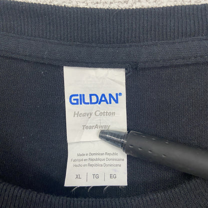 古着 used　GILDAN ギルダン　半袖プリントTシャツ　キャデラック　エルドラド　クルーネック　レトロ　黒　XLサイズ