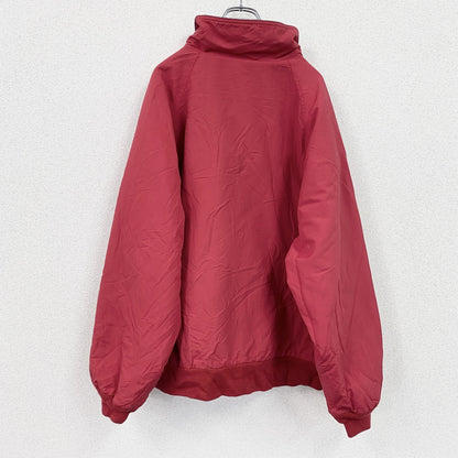 ～90s　LANDS'END　ランズエンド　フルジップナイロンブルゾン　ヴィンテージ　フリースライナー　赤　レッド　XLサイズ