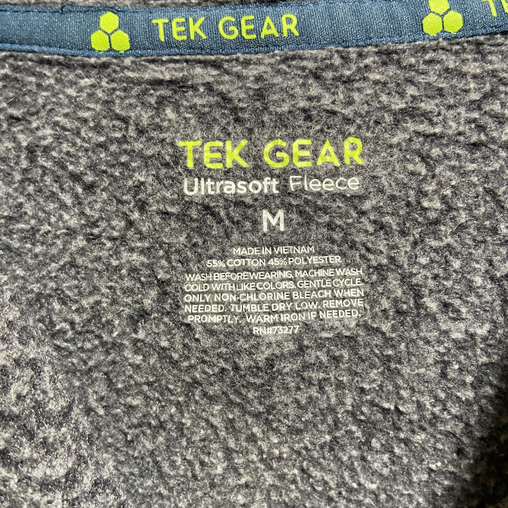 古着 used　TEKGEAR　長袖タイダイ柄デザインパーカー　スウェットフーディ　グレー　バイカラー　秋冬服　Mサイズ