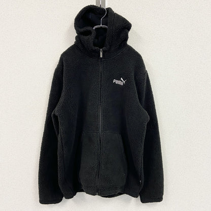 PUMA　プーマ　フリースジャケット/ボアジャケット　黒　ブラック　XLサイズ