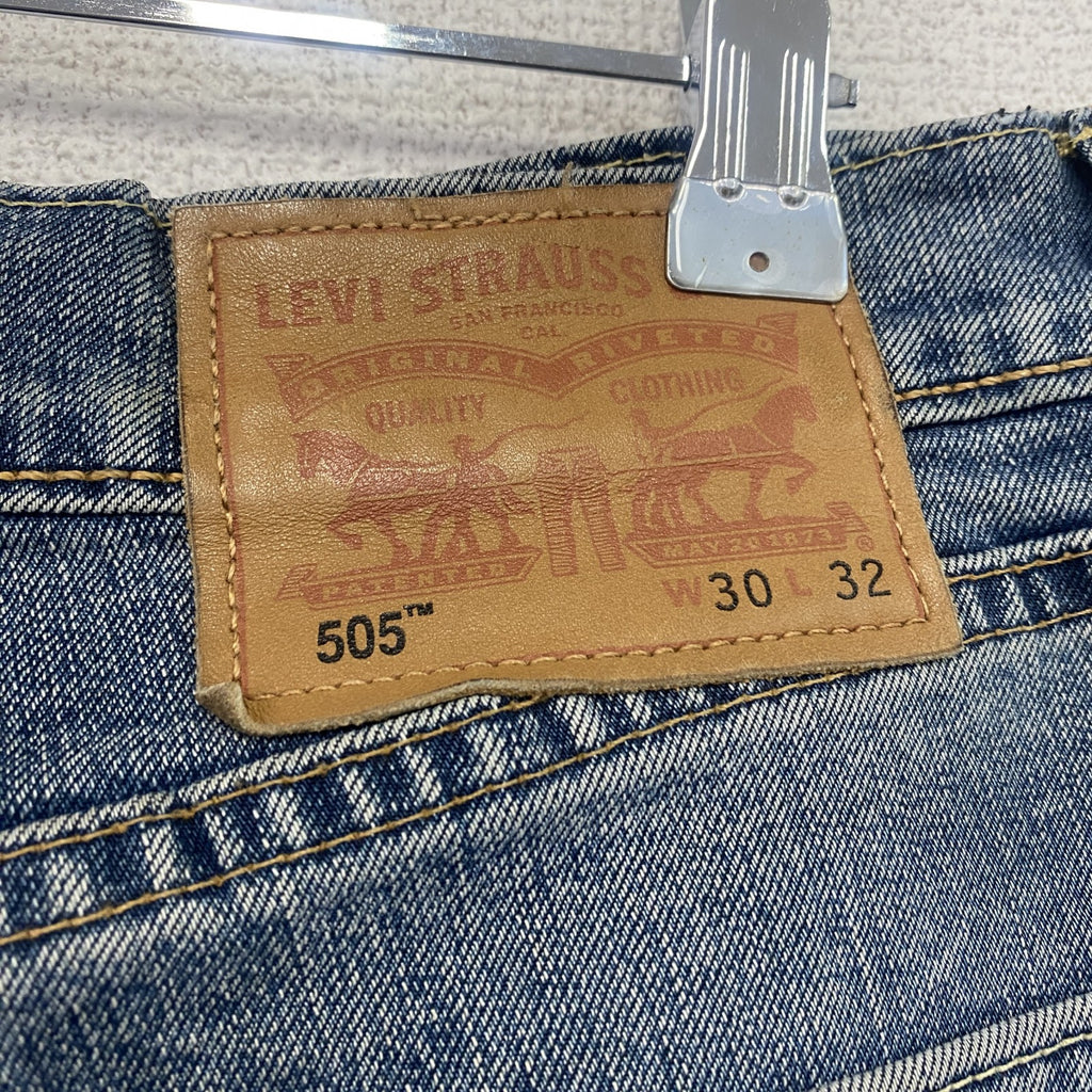 Levi's　リーバイス　505　デニムパンツ/ジーンズ　ジップフライ　縦落ち　フェード　インディゴ　W30サイズ