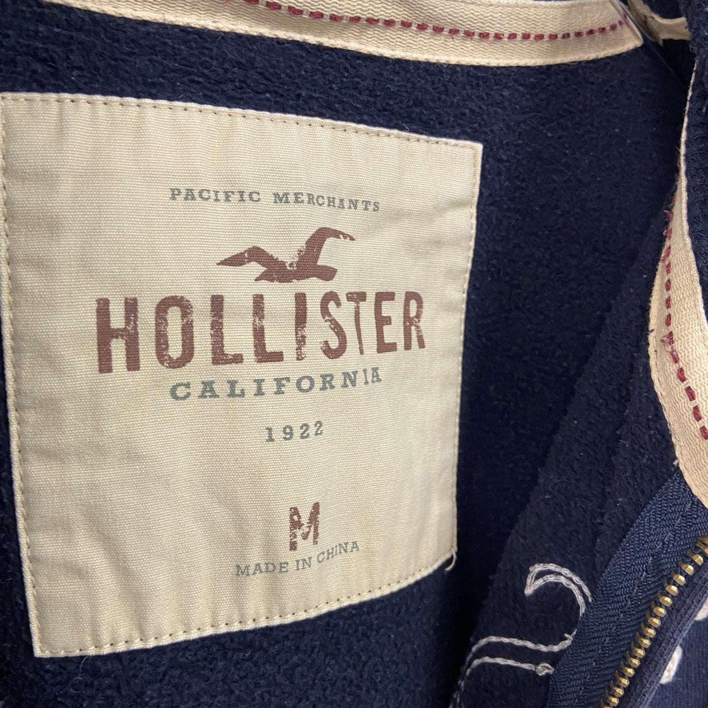 HOLLISTER　スウェットパーカー/フーディー　紺　ネイビー　Mサイズ
