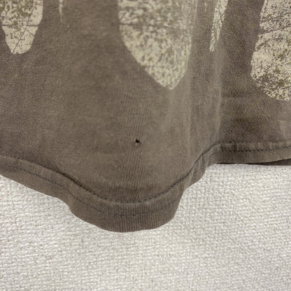 半袖プリントTシャツ　茶色　ブラウン　Mサイズ