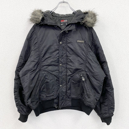 SOUTHPOLE　サウスポール　N-2Bタイプ　フライトジャケット　中綿入り　黒　ブラック　Lサイズ