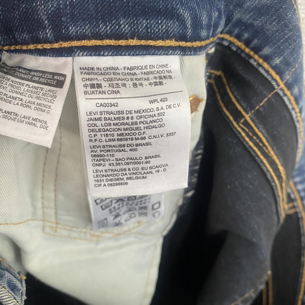 Levi's　リーバイス　505　デニムパンツ/ジーンズ　ジップフライ　縦落ち　フェード　インディゴ　W30サイズ