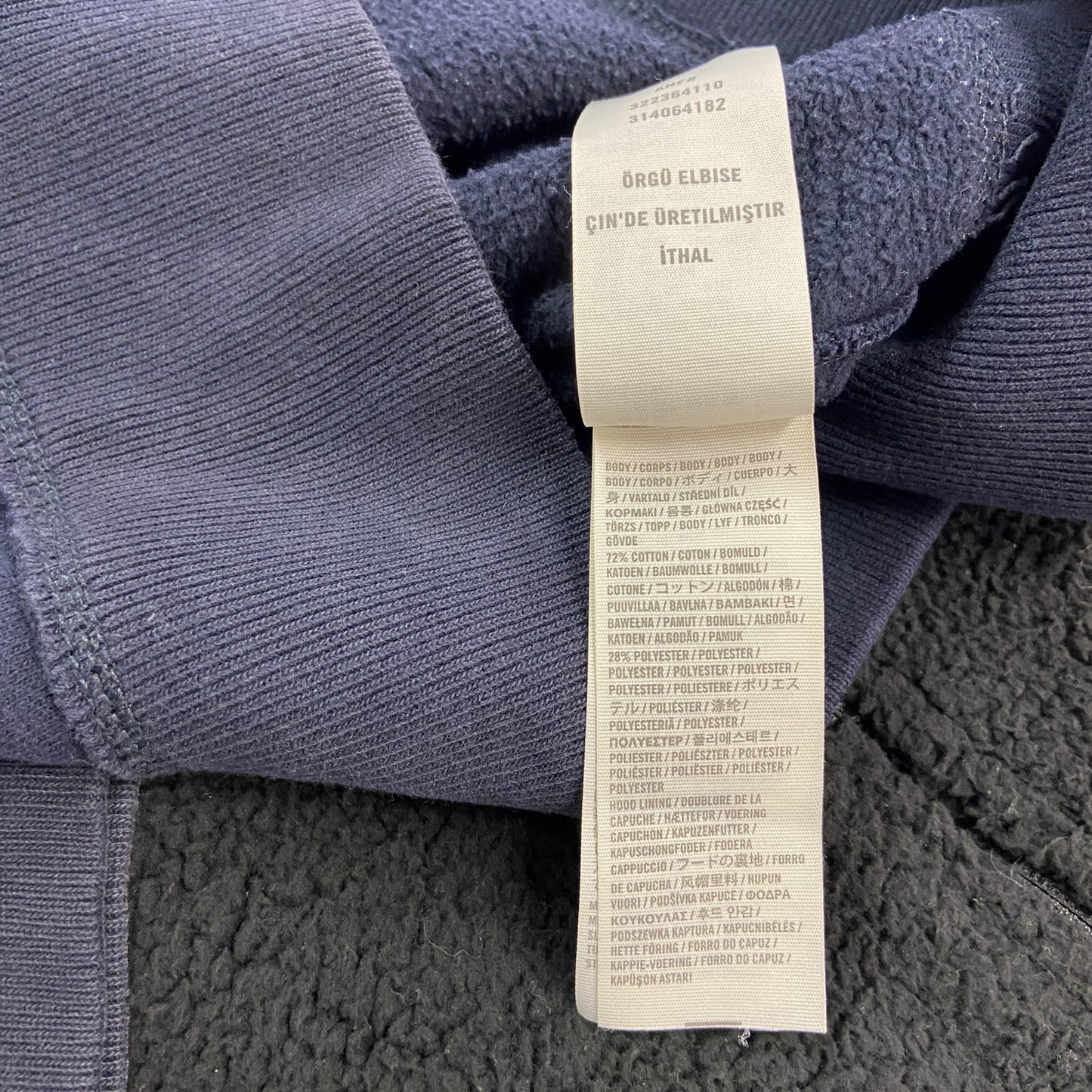 HOLLISTER　スウェットパーカー/フーディー　紺　ネイビー　Mサイズ