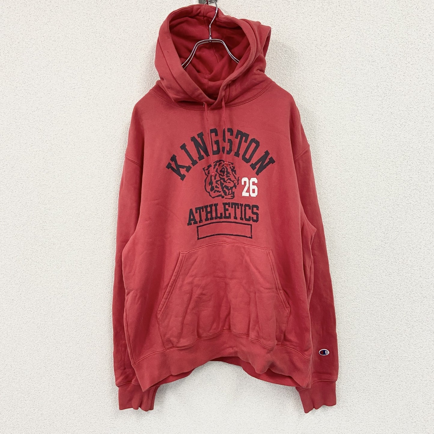 Champion　チャンピオン　スウェットパーカー/フーディー　赤　レッド　Lサイズ