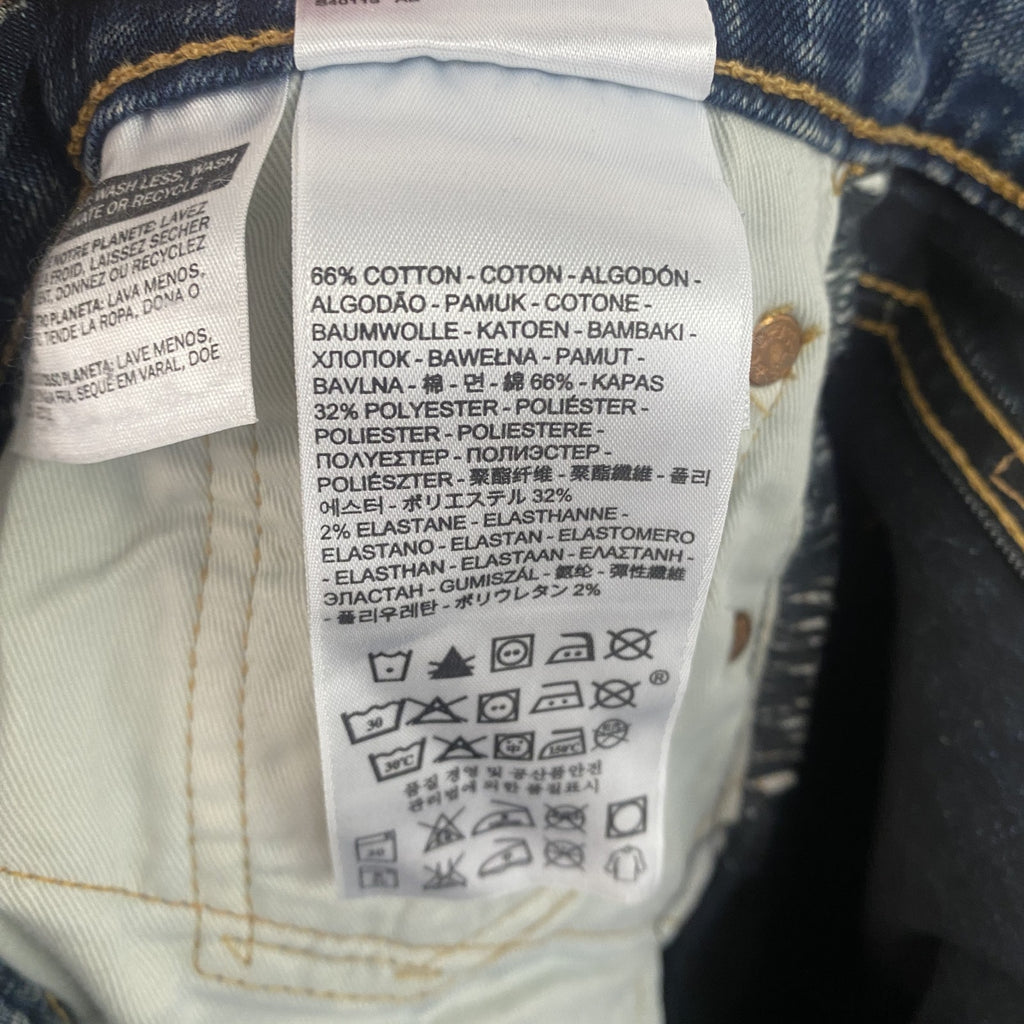 Levi's　リーバイス　505　デニムパンツ/ジーンズ　ジップフライ　縦落ち　フェード　インディゴ　W30サイズ
