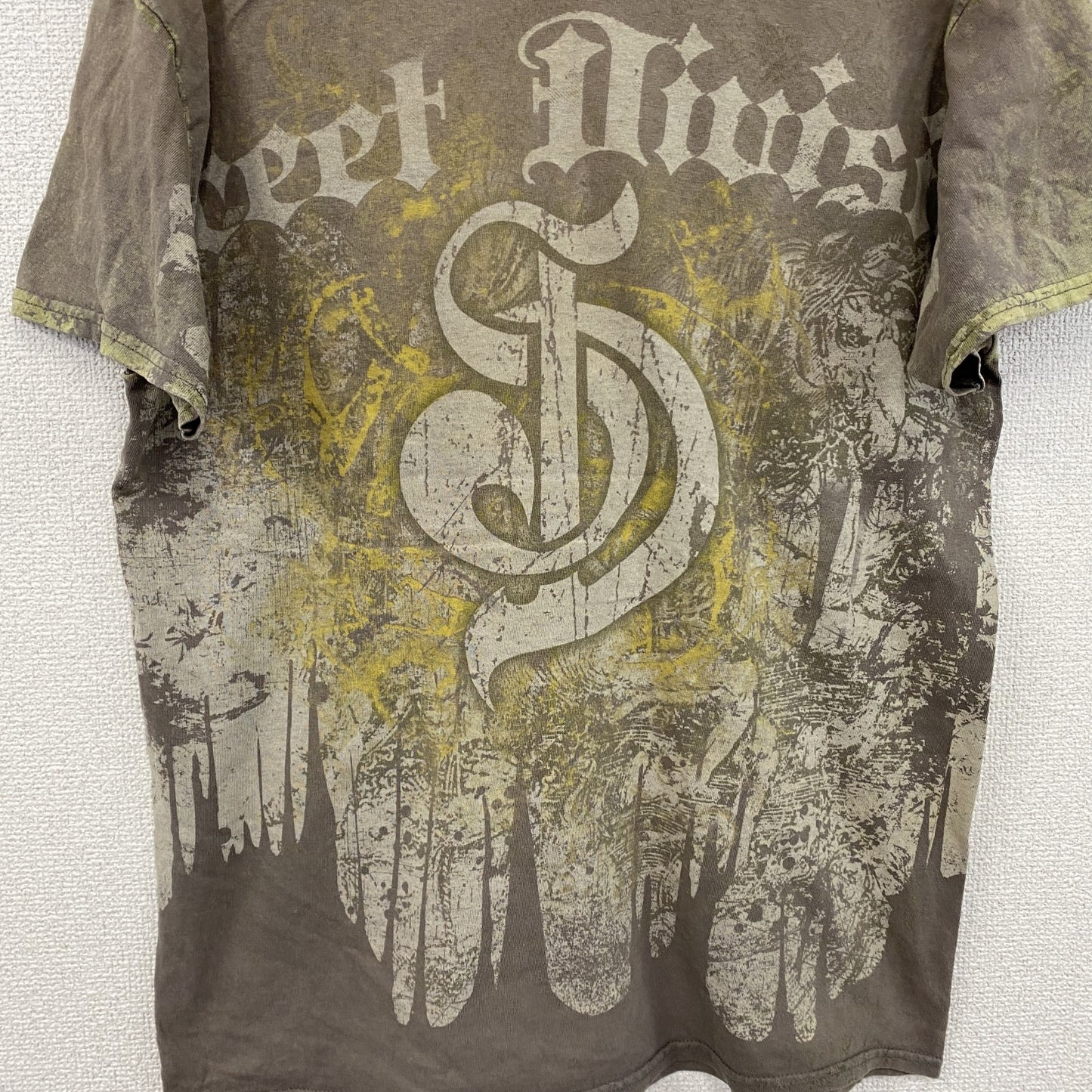 半袖プリントTシャツ　茶色　ブラウン　Mサイズ