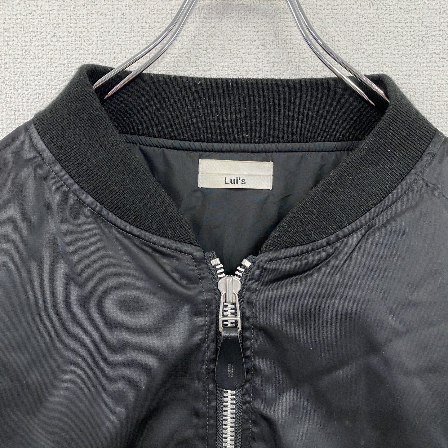 Lui’ｓ　ルイス　MA-1　ブルゾン/スイングトップ　中綿入り　黒　ブラック　Ｍサイズ