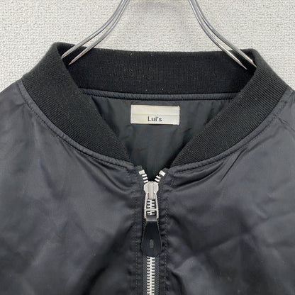 Lui’ｓ　ルイス　MA-1　ブルゾン/スイングトップ　中綿入り　黒　ブラック　Ｍサイズ