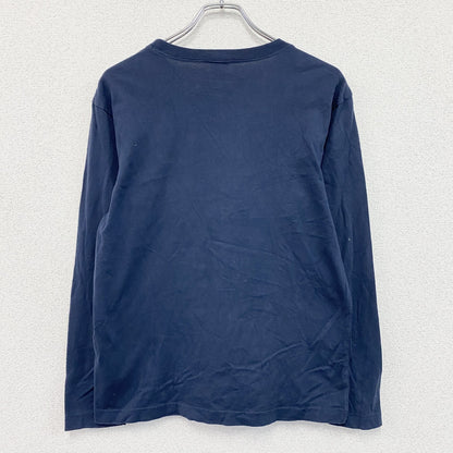 Champion　チャンピオン　長袖プリントTシャツ/ロンT　3連プリント　トリコタグ　復刻　紺　ネイビー　Mサイズ